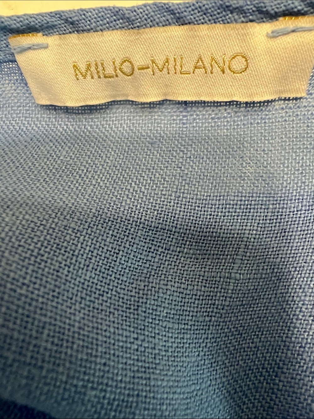 Milio Milano Blue Slip Maxi Dress with Spaghetti Straps - Picture 4 of 6